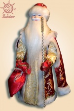 Новогодняя игрушка кукла под ёлку «Дед Мороз» красный