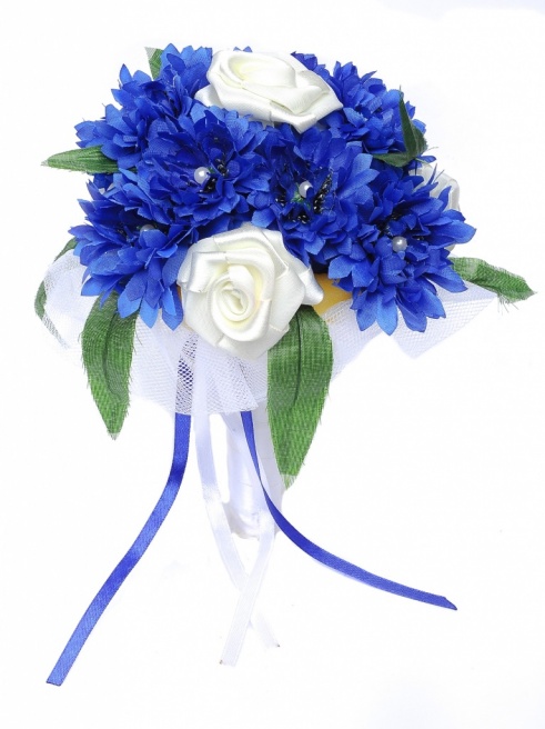 Свадебный букет дублер невесты "Лейла" синий